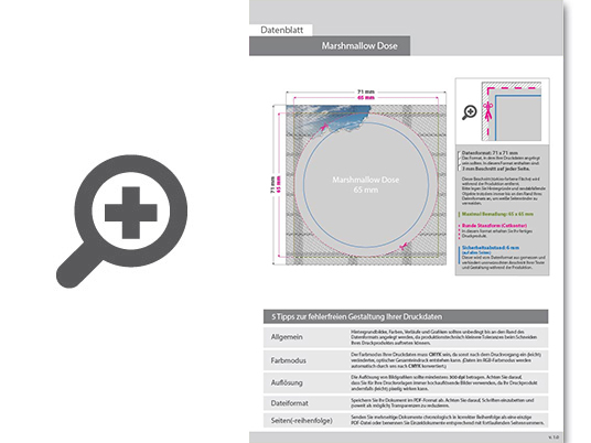 Product Bild marshmallow_dose__geschmack__erdbeere__4_0-farbig_einseitig_bedruckt