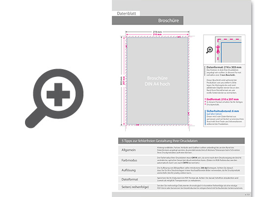 Product Bild brosch__re_mit_drahtheftung__endformat_din_a4__80-seitig