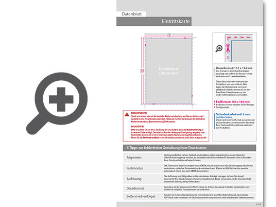 Product Bild eintrittskarte_din_a6_1_x_nummeriert_(4_0_einseitig_bedruckt)
