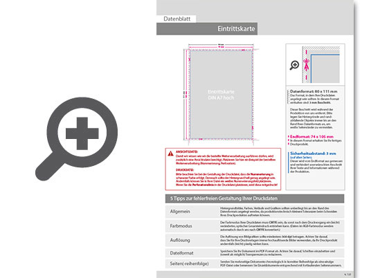 Product Bild eintrittskarte_din_a7_perforiert_&_1_x_nummeriert_(4_0_einseitig_bedruckt)