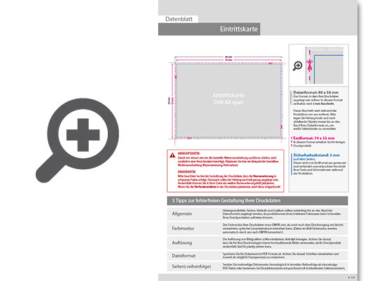Product Bild eintrittskarte_din_a8_quer_1_x_nummeriert_(4_4_beidseitig_bedruckt)