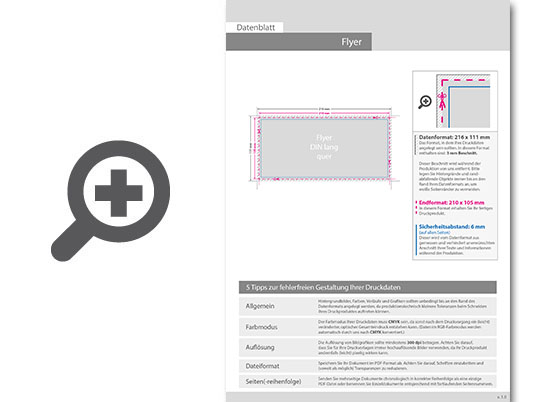 Product Bild flyer_din_lang_quer_(21_0_cm_x_10_5_cm)_-_topseller__einseitig_bedruckt
