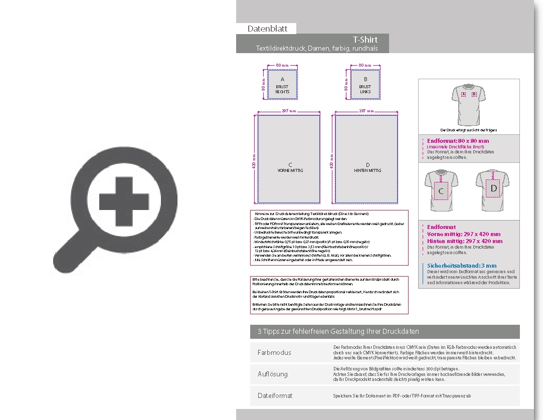 Product Bild t-shirt_damen_wei____premium_-_mit_zwei_druckpositionen_(vorne_&_hinten)